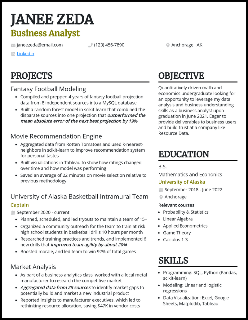 5 College Student No Experience Resume Examples Templates Edit Free   College Student Resume No Experience Standout Resume Example 