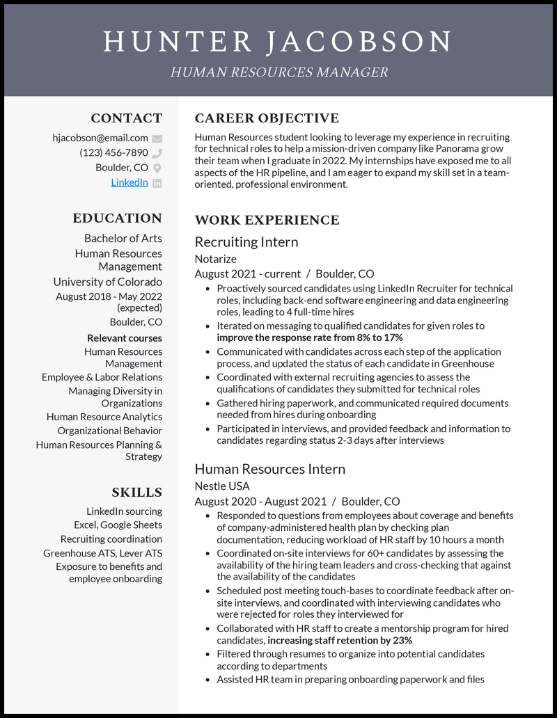 3 Current College Student Resume Examples for 2024
