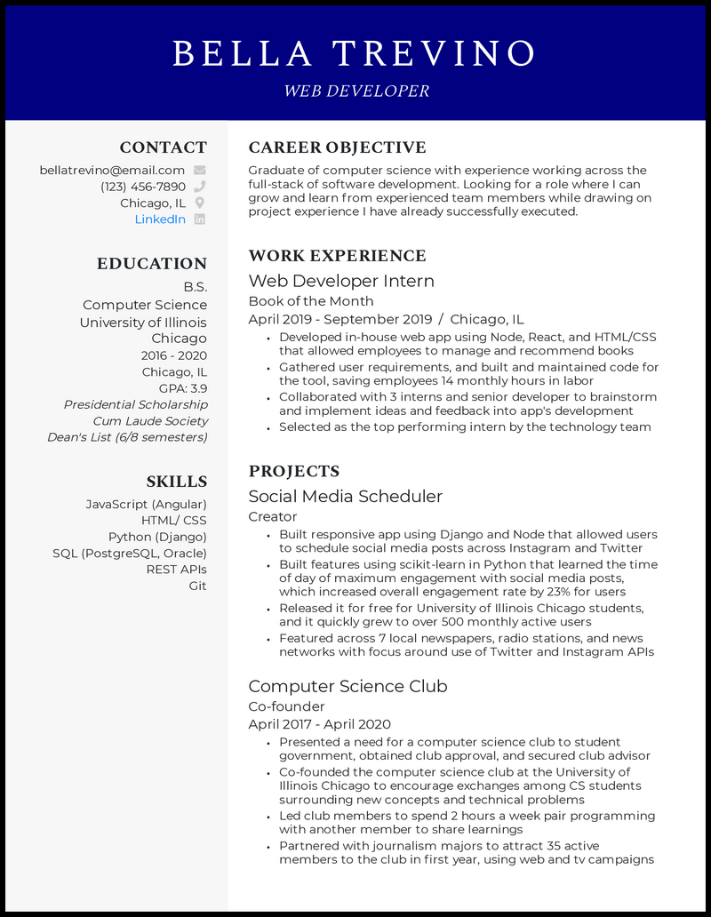 16 Computer Science (CS) Resume Examples for 2024