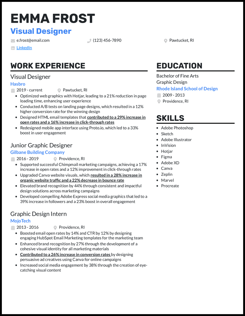 3 Designer Resume Examples Created for 2023