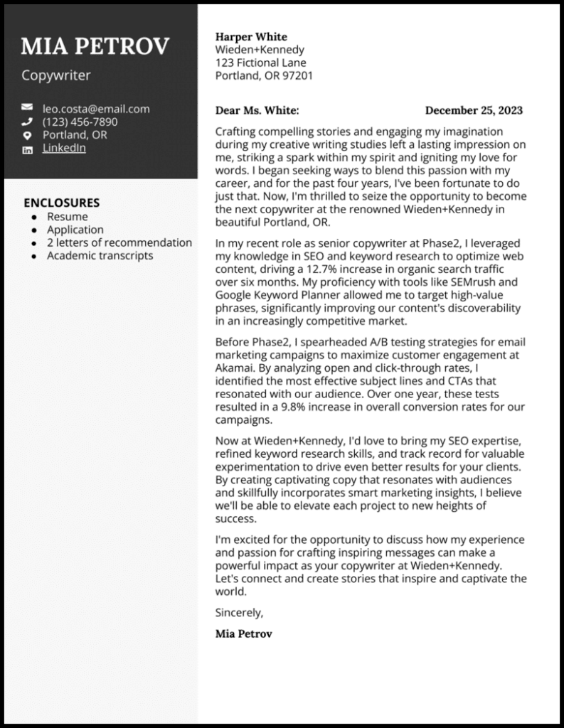 500+ Best Cover Letter Examples to Pair w/ Your Resume