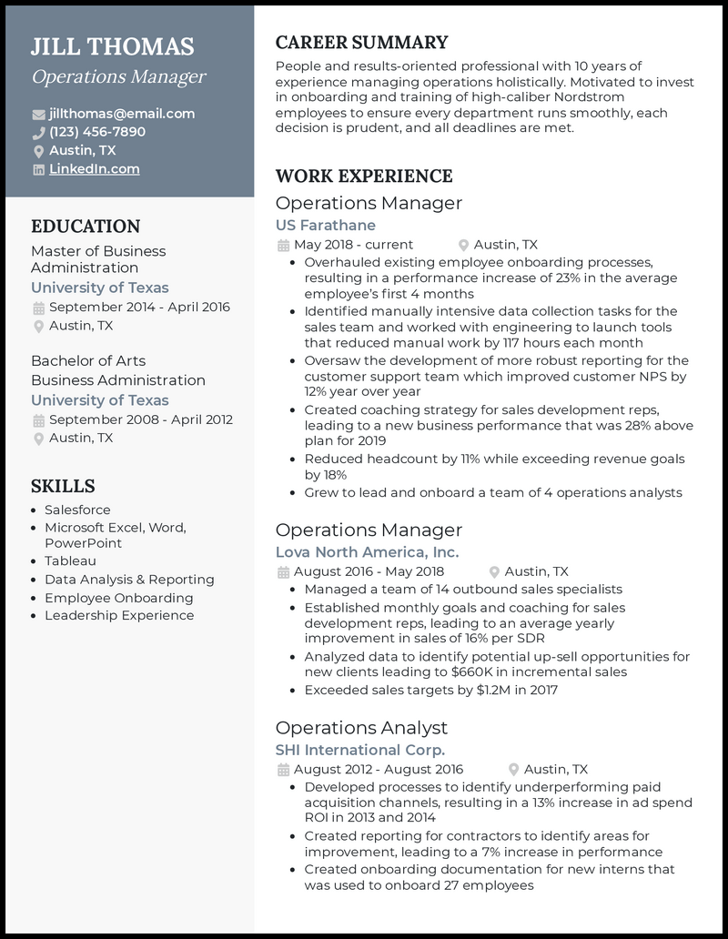 12 Business Resume Examples [& Templates]