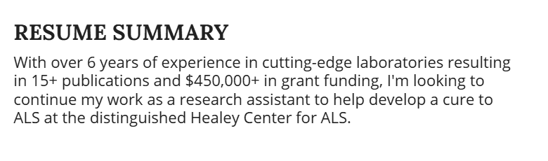 example-of-a-summary-for-a-research-assistant-resume Summary statement for a research assistant resume