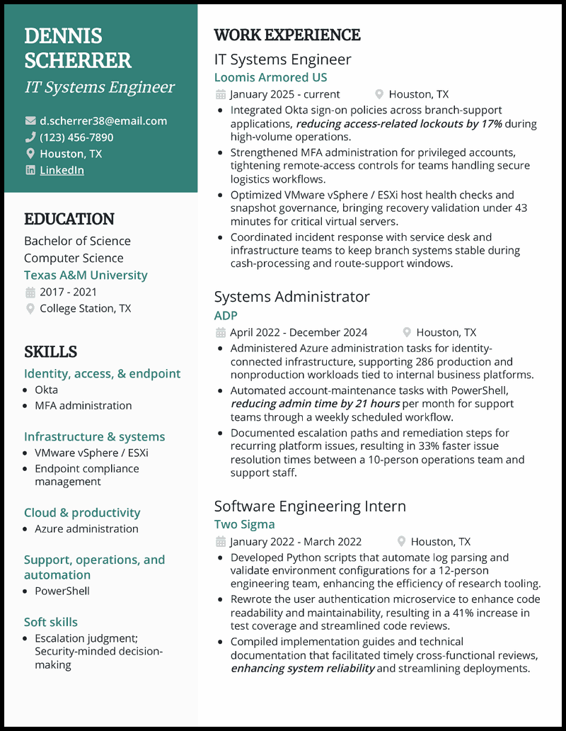 8 Best IT Resume Examples & Samples for Information Technology Jobs